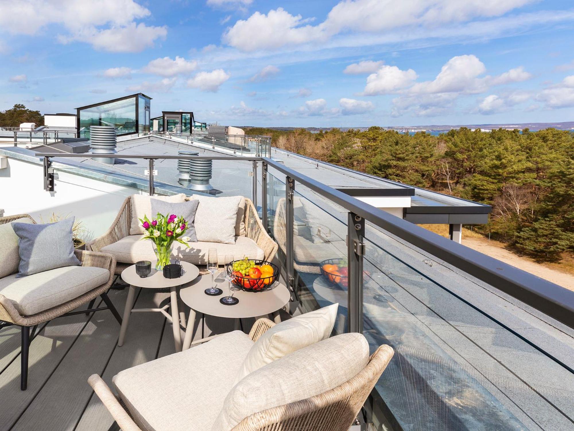 Fewo Prora - Deck54 Dachterrasse บินซ์ ภายนอก รูปภาพ